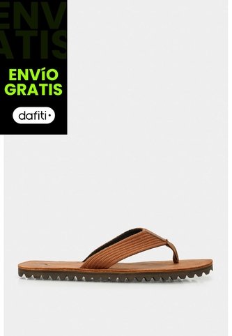 Sandalia Plana Nong De Cuero Para Hombre Capellada Bicolor Sandalia Plana Nong De Cuero Para Hombre Capellada Bicolor Miel 39 VÉLEZ Vélez