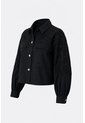 Chaqueta Cropped Holgada Para Mujer Tritón Chaqueta Cropped Holgada Para Mujer Tritón Negro M VÉLEZ de Vélez