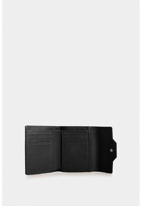 Billetera De Cuero Para Mujer Waves Billetera De Cuero Para Mujer Waves Negro VÉLEZ