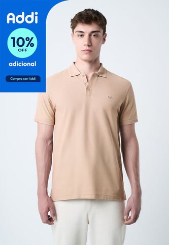 Polo Para Hombre Semi Fit Detalle Jacquard Polo Para Hombre Semi Fit Detalle Jacquard Arena XL VÉLEZ Vélez