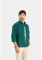 Camisa Manga Larga Eridanus En Tela Premium Para Hombre Camisa Manga Larga Eridanus En Tela Premium Para Hombre Verde L Vélez de Vélez