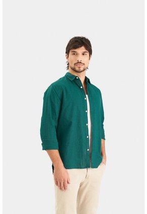Camisa Manga Larga Eridanus En Tela Premium Para Hombre Camisa Manga Larga Eridanus En Tela Premium Para Hombre Verde L Vélez