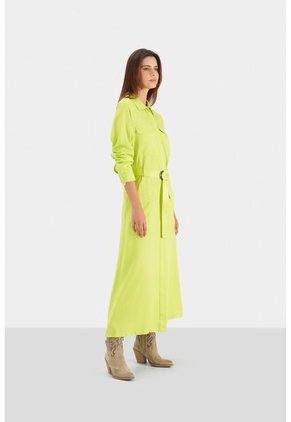 Maxi Vestido Sinaí Para Mujer Estilo Cargo Maxi Vestido Sinaí Para Mujer Estilo Cargo Verde Limon 08 Vélez
