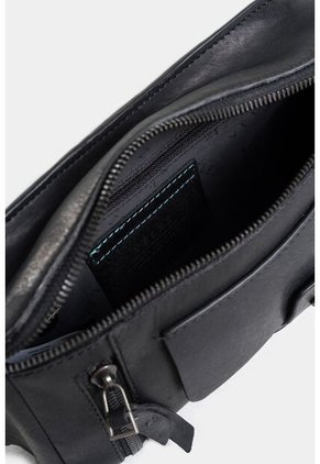 Riñonera Casual  Tacubade Cuero Vintage Negro Riñonera Casual  Tacubade Cuero Vintage Negro VÉLEZ