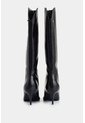 Botas De Tacón Lanceolata De Cuero Para Mujer Silueta Punta Botas De Tacón Lanceolata De Cuero Para Mujer Silueta Punta Negro 36 VÉLEZ de Vélez