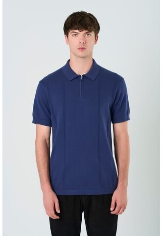 Polo Tropical Manga Corta Para Hombre Semi Fitted Polo Tropical Manga Corta Para Hombre Semi Fitted Azul XL VÉLEZ Vélez