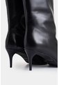 Botas De Tacón Lanceolata De Cuero Para Mujer Silueta Punta Botas De Tacón Lanceolata De Cuero Para Mujer Silueta Punta Negro 36 VÉLEZ de Vélez