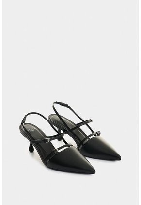 Tacones Cerrados Brielle De Cuero Folia Para Mujer Brillo Tacones Cerrados Brielle De Cuero Folia Para Mujer Brillo Negro 39 VÉLEZ