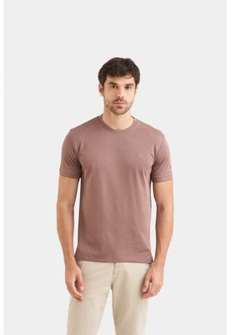 Camiseta Micropima Arizona Para Hombre Semi Ajustada Camiseta Micropima Arizona Para Hombre Semi Ajustada Cafe L VÉLEZ Vélez