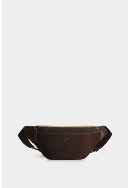 Riñonera En Lona Y Cuero Para Hombre Sira Riñonera En Lona Y Cuero Para Hombre Sira Cafe VÉLEZ