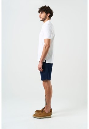 Polo Manga Corta Essential Para Hombre Textura Polo Manga Corta Essential Para Hombre Textura Blanco XXL VÉLEZ