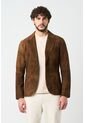 Blazer De Cuero Gamuzado Para Hombre Sole Blazer De Cuero Gamuzado Para Hombre Sole Miel L VÉLEZ de Vélez