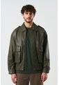 Chaqueta Bomber De Cuero Para Hombre Meridian Chaqueta Bomber De Cuero Para Hombre Meridian Verde Oliva XXL VÉLEZ de Vélez