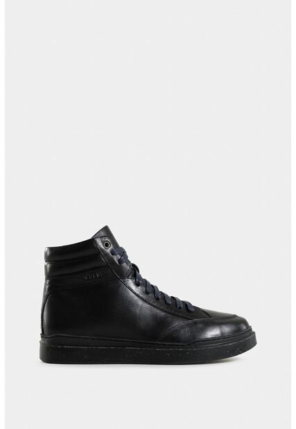 Bota árida De Cuero Liso Para Hombre Silueta Casual Deportiva Bota árida De Cuero Liso Para Hombre Silueta Casual Deportiva Negro 39 Vélez