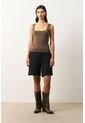 Top Alisa Tejido Para Mujer Escote Cuadrado Top Alisa Tejido Para Mujer Escote Cuadrado Tabaco XS VÉLEZ de Vélez
