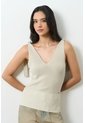 Top Tejido Ajustado Para Mujer Tritón Top Tejido Ajustado Para Mujer Tritón Crema L VÉLEZ de Vélez