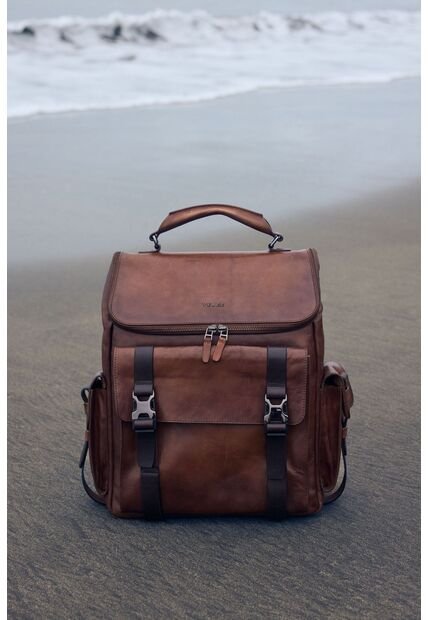 Morral Archaeology De Cuero Semi Brillante Para Hombre Ajuste Chapas Morral Archaeology De Cuero Semi Brillante Para Hombre Ajuste Chapas Miel VÉLEZ