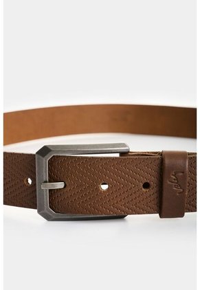 Cinturón Unifaz De Cuero Grabado Para Hombre Loa Cinturón Unifaz De Cuero Grabado Para Hombre Loa Miel 40 VÉLEZ