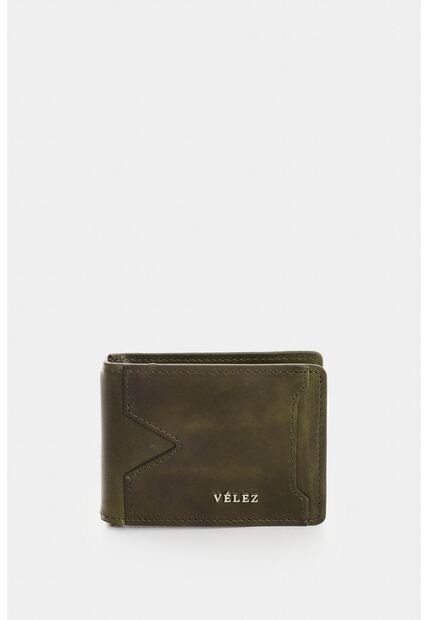 Porta Billetes Lunar 2.0 De Cuero Para Hombre Casual Porta Billetes Lunar 2.0 De Cuero Para Hombre Casual Verde Oliva VÉLEZ