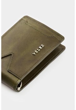 Porta Billetes Lunar 2.0 De Cuero Para Hombre Casual Porta Billetes Lunar 2.0 De Cuero Para Hombre Casual Verde Oliva VÉLEZ
