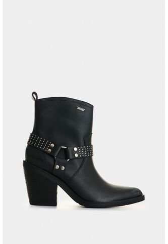 Botas De Cuero Acabado Rústico Para Mujer Elias Botas De Cuero Acabado Rústico Para Mujer Elias Negro 34 VÉLEZ Vélez