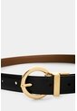 Cinturón Doble Faz En Cuero Para Mujer Flamia Cinturón Doble Faz En Cuero Para Mujer Flamia Negro XL VÉLEZ de Vélez