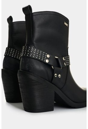 Botas De Cuero Acabado Rústico Para Mujer Elias Botas De Cuero Acabado Rústico Para Mujer Elias Negro 35 VÉLEZ