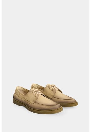 Mocasín En Cuero Gamuzado Para Hombre Cayena Mocasín En Cuero Gamuzado Para Hombre Cayena Arena 40 VÉLEZ