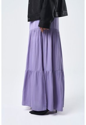 Maxi Falda Adana Para Mujer Capas Y Recogidos Maxi Falda Adana Para Mujer Capas Y Recogidos Lila 06 Vélez