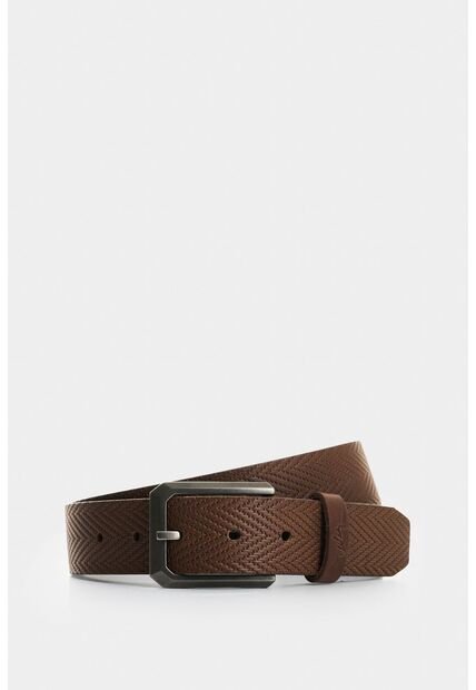 Cinturón Unifaz De Cuero Grabado Para Hombre Loa Cinturón Unifaz De Cuero Grabado Para Hombre Loa Cafe 44 VÉLEZ