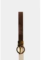 Cinturón Doble Faz Zenón De Cuero Para Mujer Hebilla Circular Cinturón Doble Faz Zenón De Cuero Para Mujer Hebilla Circular Bronce S VÉLEZ de Vélez