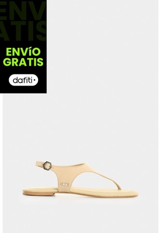 Sandalia Plana En Cuero Para Mujer Cienaga Sandalia Plana En Cuero Para Mujer Cienaga Crema 38 VÉLEZ Vélez