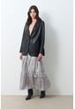 Blazer Astromelia En Cuero Ovino Para Mujer Silueta Recta Blazer Astromelia En Cuero Ovino Para Mujer Silueta Recta Negro M VÉLEZ de Vélez