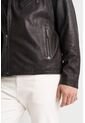 Chaqueta Biker Capri De Cuero Para Hombre Semi Ajustada Chaqueta Biker Capri De Cuero Para Hombre Semi Ajustada Negro L VÉLEZ de Vélez