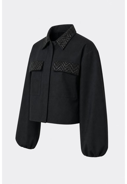 Chaqueta Senda Trucker Para Mujer Oversized Chaqueta Senda Trucker Para Mujer Oversized Negro XXL VÉLEZ