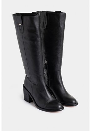 Botas Zolan De Cuero Para Mujer Caña Alta Botas Zolan De Cuero Para Mujer Caña Alta Negro 37 VÉLEZ