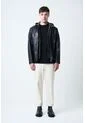 Chaqueta Belmont 2 De Cuero Liso Para Hombre Semi Ajustada Chaqueta Belmont 2 De Cuero Liso Para Hombre Semi Ajustada Negro L VÉLEZ de Vélez