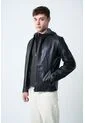 Chaqueta Belmont 2 De Cuero Liso Para Hombre Semi Ajustada Chaqueta Belmont 2 De Cuero Liso Para Hombre Semi Ajustada Negro L VÉLEZ de Vélez