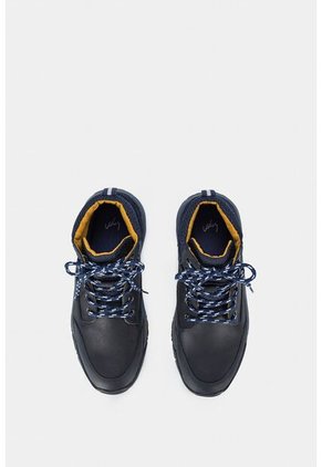 Botas Darvaza De Cuero Para Mujer Estilo Hiking Botas Darvaza De Cuero Para Mujer Estilo Hiking Azul 35 Vélez