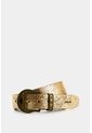 Cinturón Amaru Unifaz En Cuero Folia Para Mujer Cinturón Amaru Unifaz En Cuero Folia Para Mujer Dorado L VÉLEZ de Vélez