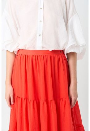 Falda Maxi En Tejido Plano Para Mujer Hazel Falda Maxi En Tejido Plano Para Mujer Hazel Rojo 12 VÉLEZ