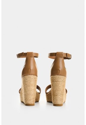 Sandalia Plataforma Dunas En Cuero Y Yute Para Mujer Sandalia Plataforma Dunas En Cuero Y Yute Para Mujer Miel 34 VÉLEZ