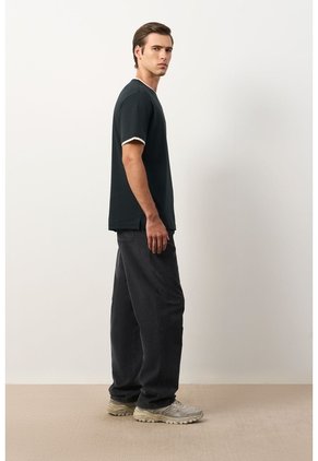Camiseta En Algodón Para Hombre Luma Camiseta En Algodón Para Hombre Luma Negro S VÉLEZ