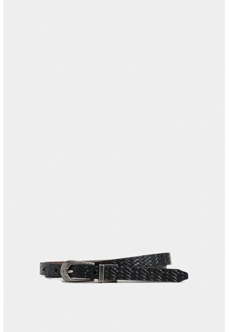 Cinturón Doble Faz Vega De Cuero Para Mujer Puntera Hexagonal Cinturón Doble Faz Vega De Cuero Para Mujer Puntera Hexagonal Negro XL VÉLEZ Vélez