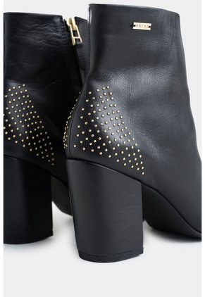 Botines Office Kira De Cuero Para Mujer Mini Taches Botines Office Kira De Cuero Para Mujer Mini Taches Negro 38 VÉLEZ