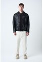 Chaqueta Belmont De Cuero Para Hombre Capucha Y Pechera Chaqueta Belmont De Cuero Para Hombre Capucha Y Pechera Negro S VÉLEZ de Vélez