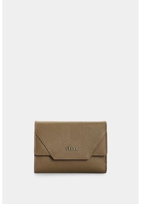 Billetera En Cuero Para Mujer Taupe Billetera En Cuero Para Mujer Taupe Tabaco VÉLEZ