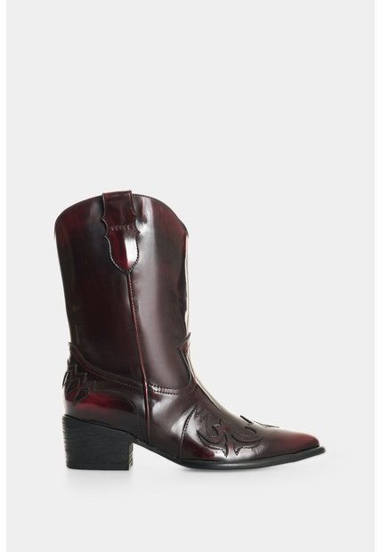 Bota Texana En Cuero Para Mujer Dino Bota Texana En Cuero Para Mujer Dino Vinotinto 36 VÉLEZ