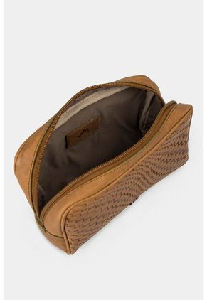 Cosmetiquera Hanzel De Cuero Para Mujer Grabado Placa Trenza Cosmetiquera Hanzel De Cuero Para Mujer Grabado Placa Trenza Miel VÉLEZ