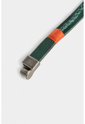 Manilla Aqua De Cuero Para Hombre Placa Metálica Manilla Aqua De Cuero Para Hombre Placa Metálica Azul Aguamarina Vélez